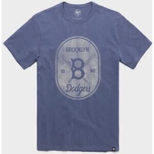 NWT LOS ANGELES DODGERS COOPERSTOWN CROSS PATCH 47 SCRUM TEE XL 1X MLB Baseball